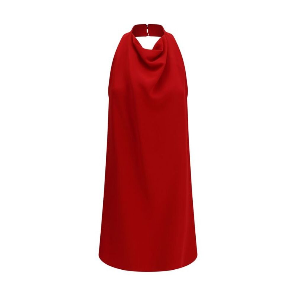Valentino Garavani Red Silk Casual Women's Dress